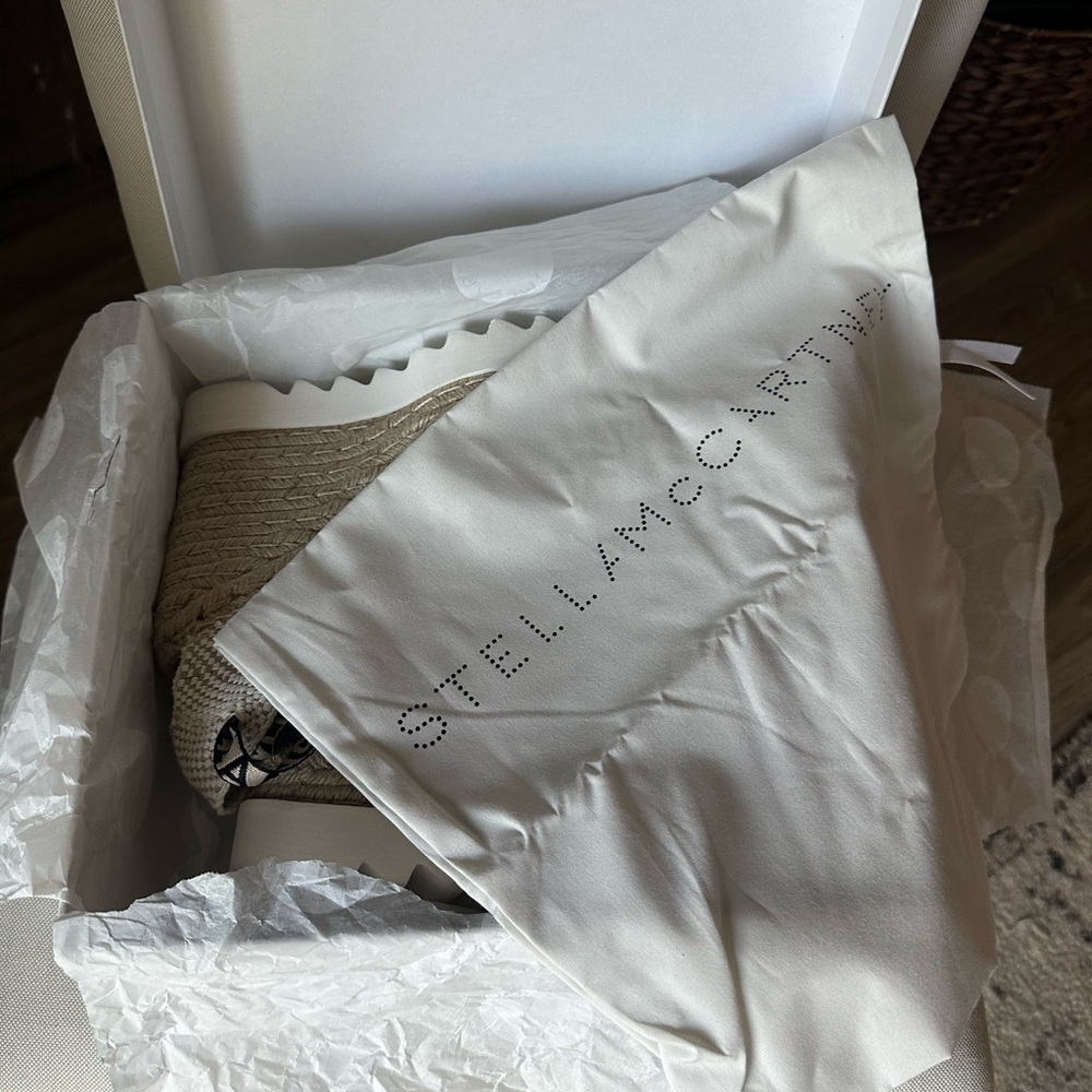 Stella McCartney Gaia Heart Crochet Espadrilles - Picture 12 of 14